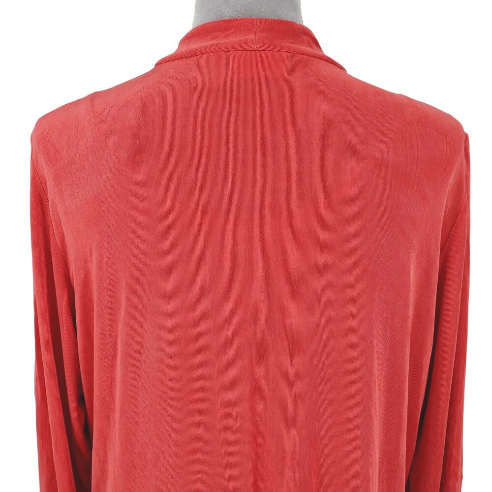 Chicos Travelers 3 Sweater Set Womens XL 16 Pale Orange Cardigan n Tank 2 Piece - Picture 10 of 16
